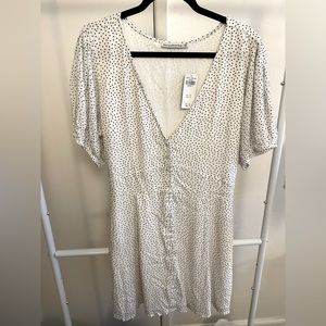 Abercrombie button front mini dress